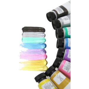 Akriliniai dažai „Art Rangers“ 8 spalvų, 22 ml metalizuotos spalvos - Image 2