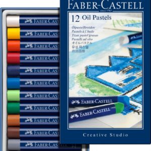 Aliejinės kreidelės Faber-Castell Gofa, 12 spalvų
