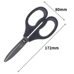 Žirklės DELI 77754 17cm soft touch, pilkos spalvos - Image 3