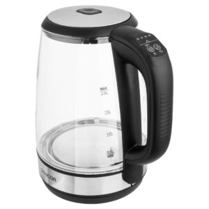Sencor SWK 2090BK elektrinis virdulys 2 L 2200 W Juoda, Nerūdijančiojo plieno, Permatomas - Image 2