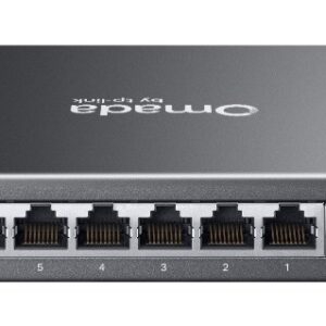 TP-Link Omada ES210GP tinklo komutatorius Valdomas L2 Gigabit Ethernet (10/100/1000) Maitinimas per Eternetą (PoE) DIN rail Juoda - Image 2