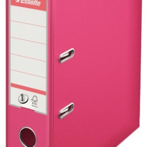 Segtuvas Esselte No.1 Power PP, A4, 75mm,  tamsiai rožinės spalvos