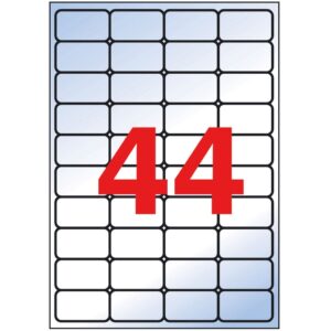 *Lipnios etiketės Apli, A4, 48.5x25.4mm, 44 etiketės lape, matinės, 20 lapų, skaidrios - Image 2