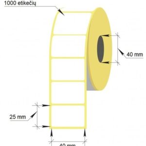 Lipnios etiketės Thermal Eco 1-40x25/40-1000