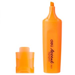 Teksto žymeklis DELI Accent 1-4mm oranžinis - Image 2