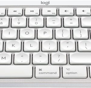 Logitech Master MX Keys S for Mac klaviatūra Biuras RD belaidis ryšys + „Bluetooth“ QWERTY JAV tarptautinė versija Aliuminis, Balta - Image 2