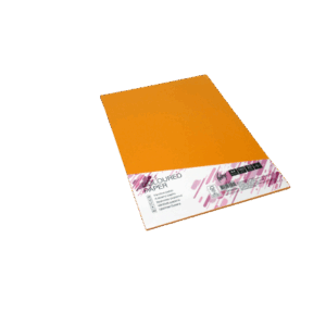 Spalvotas kartonas College A4 20 lapų, 160g/m2,oranžinės spalvos, MO15