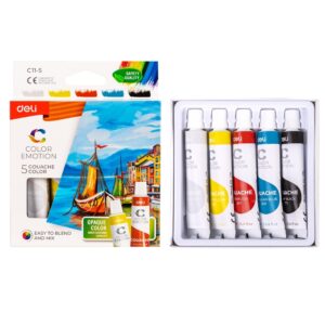 Guašas DELI, 5 spalvų, 12 ml tubelėse - Image 8