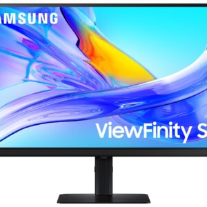 LCD Monitor|SAMSUNG|27"|4K|Panel IPS|3840x2160|16:9|60Hz|5 ms|Swivel|Pivot|Height adjustable|Tilt|Colour Black|LS27D800UAUXEN - Image 1