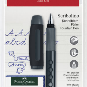 Plunksnakotis Faber-Castell Scribolino su 6 kaps.. kairiarankiams