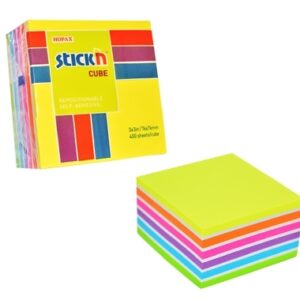Lipnūs lapeliai Stick´n, 76x76mm, 400 lapelių, įvairių spalvų