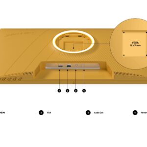 JAPANNEXT JN-I238FHD120F-HSP-YE kompiuterio monitorius 60,5 cm (23.8") 1920 x 1080 pikseliai „Full HD“ LCD Geltona - Image 2