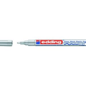 Žymeklis Edding 751 lako pagrindu, apvaliu galiuku, 1-2mm, sidabrinės spalvos