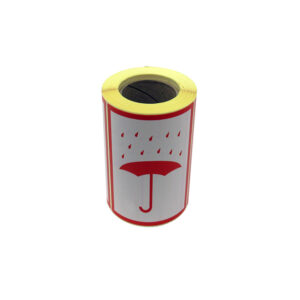Lipnios etiketės pakuotei ženklinti Laikyti sausai, 74x104mm, 250 vnt./rul., raudonos spalvos - Image 2