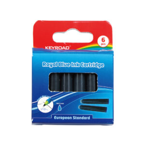 Rašalo kapsulės Keyroad, mėlynos spalvos, 6 vnt./pak.