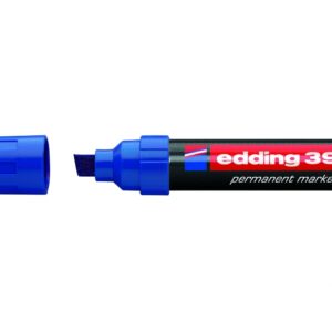 Permanentinis žymeklis Edding 390, 4-12mm, kirstu galu, mėlynos spalvos