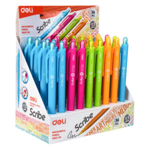 Automatinis pieštukas DELI Scribe, 0.5mm, įvairių spalvų - Image 9