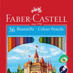Spalvoti pieštukai Faber-Castell Castle, 36 spalvos