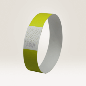 Kontrolinė renginių apyrankė Tyvek neoninės geltonos spalvos 265x19mm - Image 2