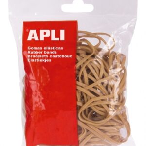 Gumelės Apli, 100x2mm, 1kg, natūralios spalvos