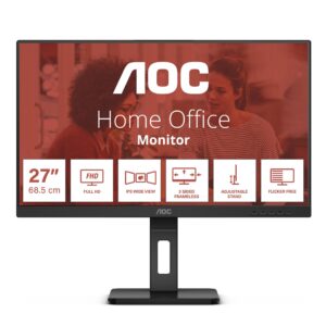 AOC E3 27E3QAF kompiuterio monitorius 68,6 cm (27") 1920 x 1080 pikseliai „Full HD“ LED Juoda - Image 1