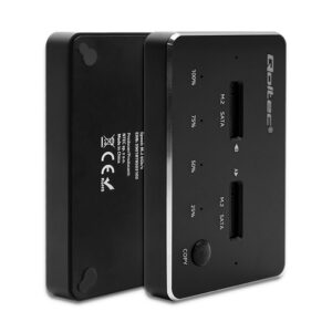 Qoltec 50310 saugojimo diskų prijungimo stotis USB-C 3.1 Juoda - Image 2