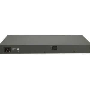 FiberHome S4820-28T-X-PE-AC tinklo komutatorius Valdomas L2/L3 Gigabit Ethernet (10/100/1000) Maitinimas per Eternetą (PoE) 1U Juoda, Pilka - Image 2