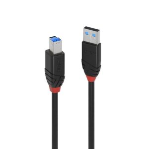 Lindy 43227 USB kabelis USB 3.2 Gen 1 (3.1 Gen 1) 10 m USB A USB B Juoda - Image 1