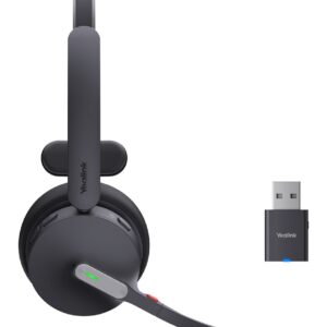 Yealink WH64 Hybrid Mono UC Laisvų rankų įranga Bevielis Su lankeliu Biuras / skambučių centras Mikro USB Bluetooth Juoda - Image 3