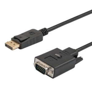 Savio Cl-203 1,8 m DisplayPort VGA (D-Sub) Juoda - Image 1