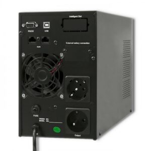 Qoltec 53042 nepertraukiamo maitinimo resursai (UPS) Dviguba konversija (prisijungus) 1 kVA 800 W 2 AC išvestis(ys / čių) - Image 2