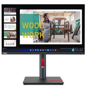 Lenovo ThinkVision P24q-30 kompiuterio monitorius 60,5 cm (23.8") 2560 x 1440 pikseliai Quad HD LED Juoda - Image 1