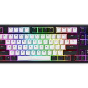 HATOR Skyfall 80 MAG ULTIMA 8K wireless klaviatūra Žaidimams USB + RF Wireless + Bluetooth QWERTY Anglų (JAV) Juoda, Balta