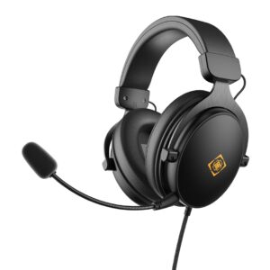 Deltaco Gaming GAM-190 Ausinės be mikrofono ir ausinės su mikrofonu Laisvų rankų įranga Vielinis Su lankeliu Žaidimams Juoda - Image 1