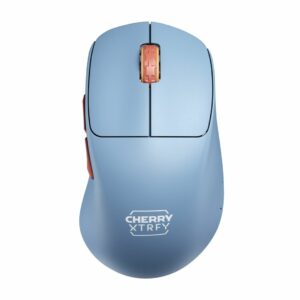 CHERRY XTRFY CX-M64W-BLUE kompiuterio pelė Žaidimams Dešinės rankos Radijo dažnio belaidė 26000 DPI - Image 1