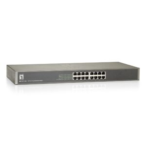 LevelOne FSW-1650 tinklo komutatorius Ne-valdomas Fast Ethernet (10/100) Pilka - Image 1