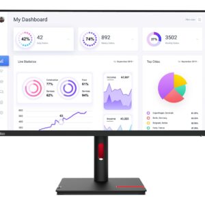 Lenovo ThinkVision T32p-30 LED display 80 cm (31.5") 3840 x 2160 pikseliai 4K Ultra HD Juoda - Image 1