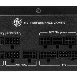 MSI MPG A850GS PCIE5 maitinimo blokas 850 W 24-pin ATX ATX Juoda - Image 2