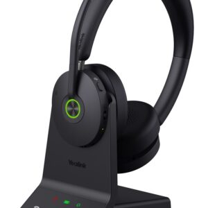 Yealink WH68 Teams Laisvų rankų įranga Vielinis ir Bevielis Su lankeliu Skambučiai / muzika C tipo USB Bluetooth Juoda - Image 1