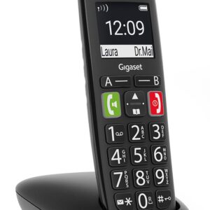 Gigaset E290A Analoginio ryšio / DECT telefonas Skambintojo ID Juoda