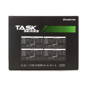 Chieftec Task TPS-600S maitinimo blokas 600 W 20+4 pin ATX ATX Juoda - Image 3