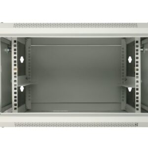 Extralink szafa wisz 19" 6U 450mm szara d. blaszane Sieninis stovas Pilka - Image 3