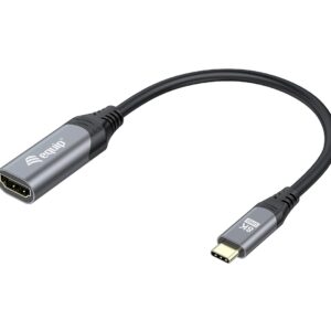 Equip 133492 vaizdo kabelio adapteris 0,15 m C tipo USB HDMI Juoda, Pilka - Image 1
