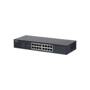 Dahua Technology S3016-16GT tinklo komutatorius Ne-valdomas L2 Gigabit Ethernet (10/100/1000) Stalinis / tvirtinamas prie sienos Juoda