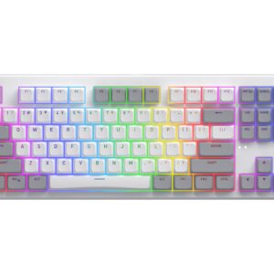 HATOR Rockfall 3 TKL Wireless klaviatūra Universalus USB + RF Wireless + Bluetooth QWERTY Anglų Balta
