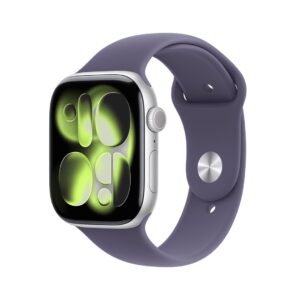 Apple Watch Series 11 OLED 46 mm Skaitmeninis 416 x 496 pikseliai Lietimui jautrus ekranas Sidabras „Wi-Fi“ GPS (palydovinis)