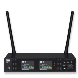 DNA Professional XMIC 2 - dvigubas belaidis rinkinys: 2 rankiniai mikrofonai + imtuvas (518–542 MHz) - Image 3