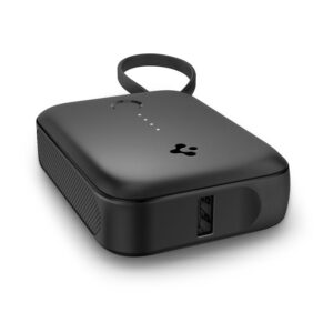 Spigen Essential 10,000 mAh 30W Power Bank (Built in Cable), black EA3010BT - Image 8