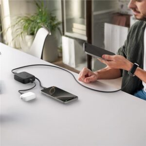 Spigen Essential 10,000 mAh 30W Power Bank (Built in Cable), black EA3010BT - Image 10