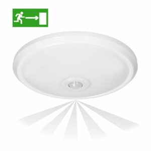 ORNO LED lubinis šviestuvas ZONDA EMERGE 12W, baltas, judesio jutiklis 800lm